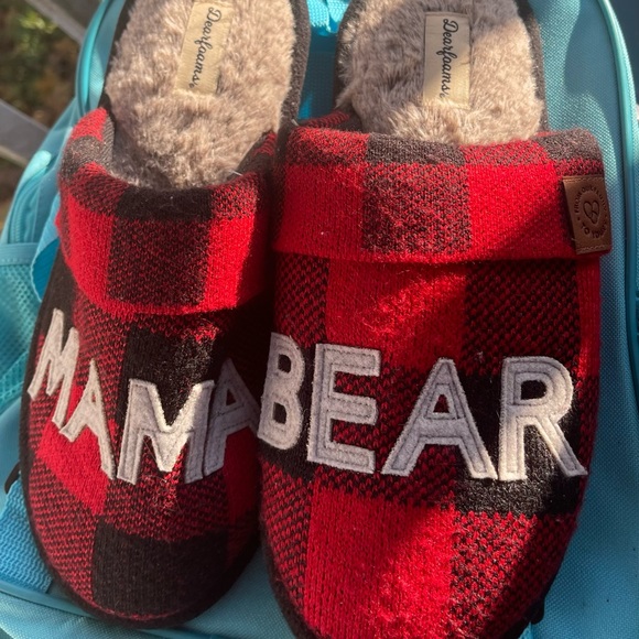 Women's Mama Bear Buffalo Check Clog Slipper - Picture 3 of 12